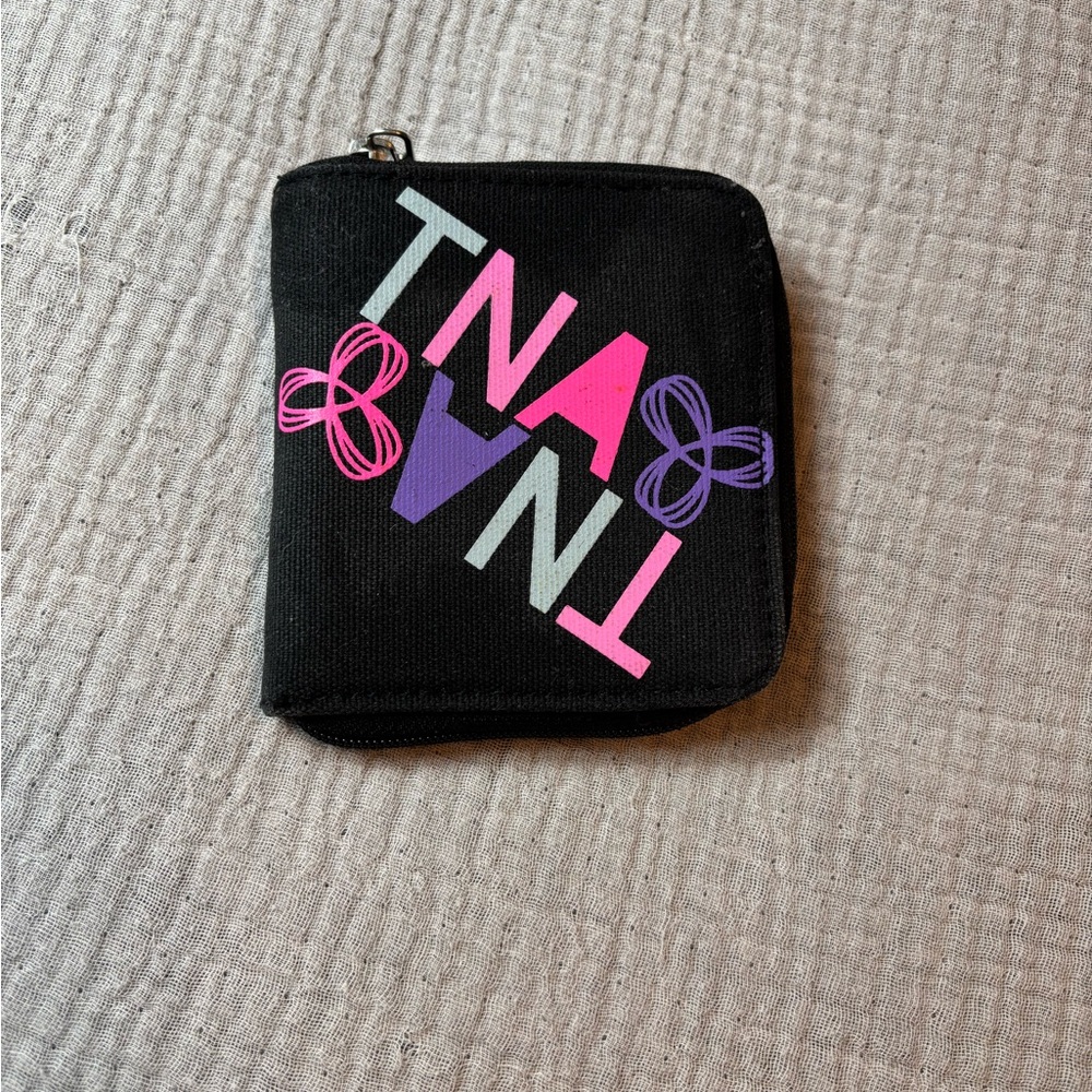 TNA Black and Pink compact Wallet